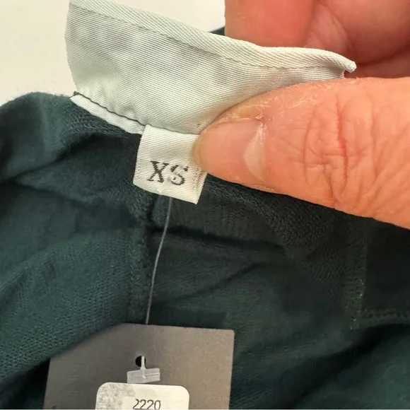 Bryn Walker Dimitri French Terry Knit Draped Neck Dolman Sleeve Oversized Tunic - Picture 10 of 12